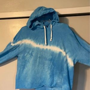Tie dye blue hoodie large tall gap